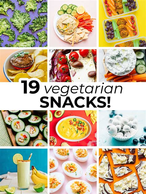 19 Quick and Easy Vegetarian Snacks | Live Eat Learn
