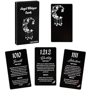 Oracle Cards, Tarot Card Deck for Spiritual Guidance, Black Oracle ...