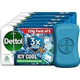Buy Dettol Icy Cool Bathing Soap Bar With 3x intense cooling (750gm ...