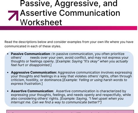 Communication Styles Worksheet 的图像结果