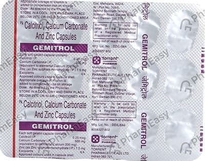 Gemitrol Strip Of 15 Capsules: Uses, Side Effects, Price & Dosage ...