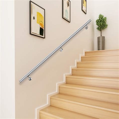 Buy Happybuy Stair Handrail 5ft Stair Rail Stainless Steel Modern ...