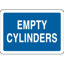 Brady Part: 85564 | Empty Cylinders Sign | BradyIndia.co.in