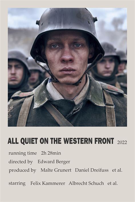 All Quiet on the Western Front movie poster | Good movies to watch ...