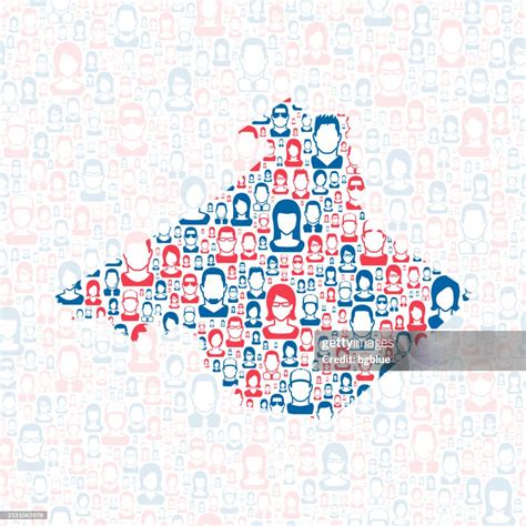 Nicholas County West Virginia Map With Blue And Red People High-Res ...