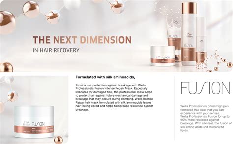 Wella Professionals Fusion Intense Repair Hair Mask for Damaged Hair ...
