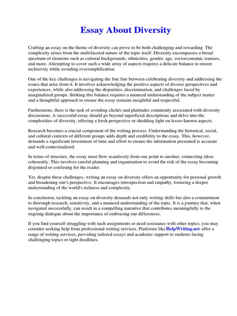 Diversity Essay Examples 的图像结果