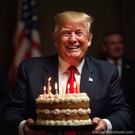 Trump's Birthday Laugh | Stable Diffusion Online