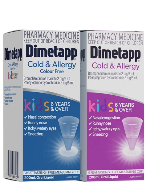 Cold & Allergy Kids 6yrs+ • Dimetapp