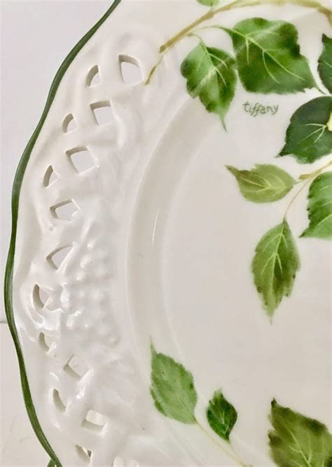 Vintage Italy Brunelli "Tiffany" Dinner Plates, Set of Four at 1stDibs | brunelli plates made in ...