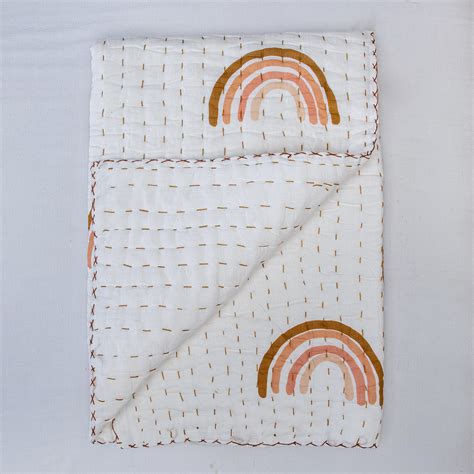 Buy Premium Cotton Baby Blanket Rainbow Print | Dmaasa