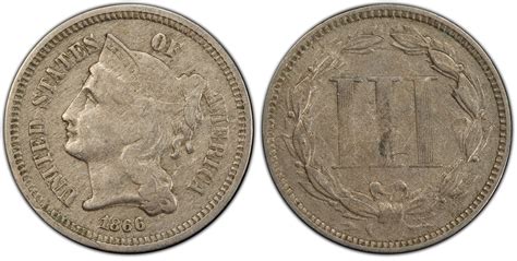 1866 3CN DDO FS-101 (Regular Strike) Three Cent Nickel - PCGS CoinFacts