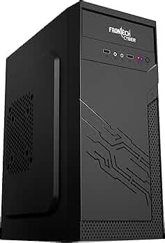 FRONTECH Premium Silver Range Computer Cabinet/Computer Case with 2 x ...