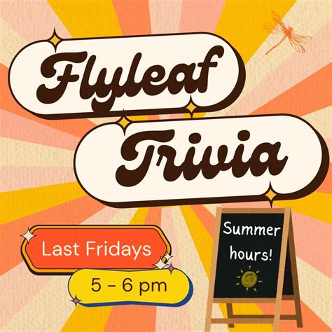 Flyleaf Trivia, 752 Martin Luther King Jr Blvd (Historic Airport Rd ...