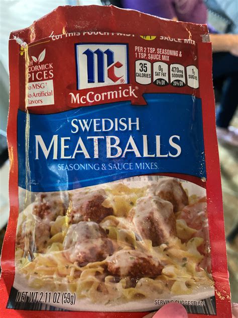 Mccormick Swedish Meatball Seasoning at Adela Spooner blog