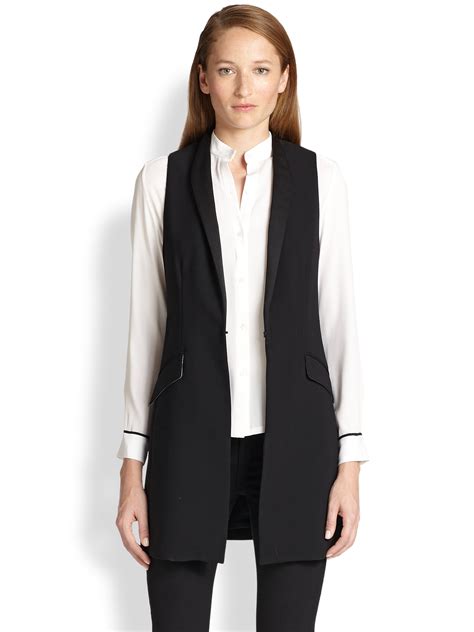 Women's Black Vest Jacket at Skye Milliner blog