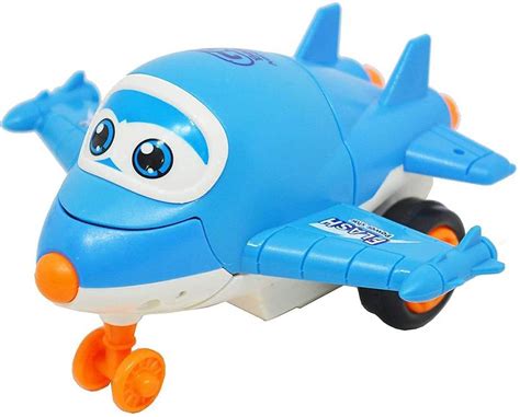LITTLEMORE Combo Super Robot aero Plane Toy for Kids, 360 Degree Rotate ...