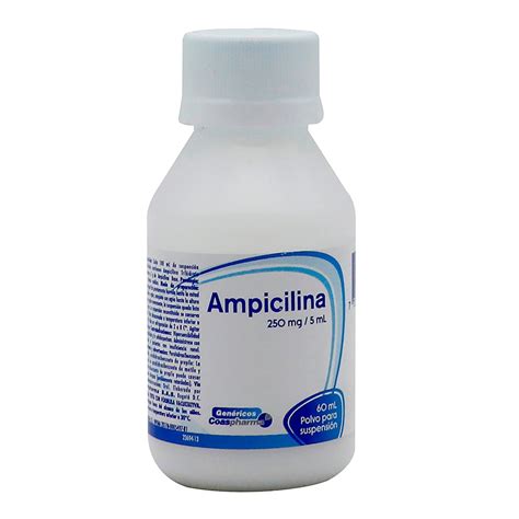AMPICILINA 250 mg/5mL POLVO PARA SUSPENSIÓN - Laboratorios