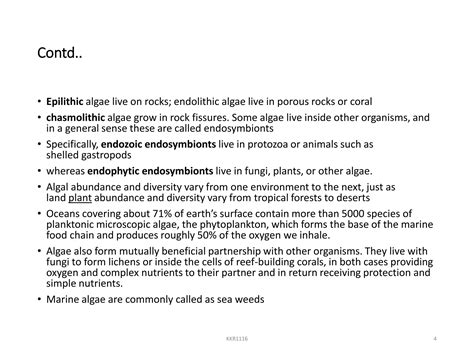 Phycology of algae | PPTX