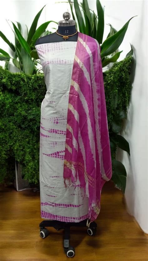 KATAN SILK SIBORI DYE dress MATERIALS - Leheriya.com