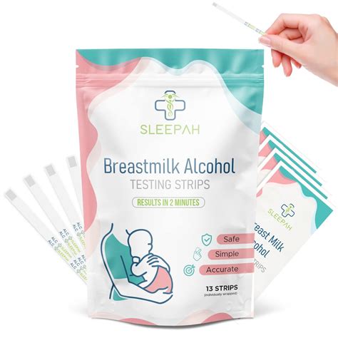 Breast Milk Alcohol Testing Strips (13 Pack) - Quick Results, Easy to Use at Home - Detect ...