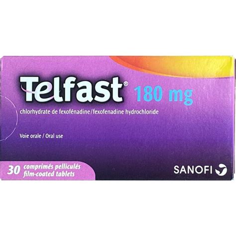 TELFAST 180 mg 30 Tablet – Al Marwa Pharmacy Qatar