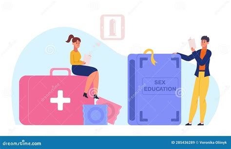 Sexual Education, Sexual Health Lesson for Teenager Stock Vector ...