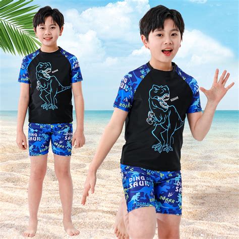 Swimsuit For Boys Cartoon Toddler Swimsuit Boy 3 Piece Boys Swim Set ...