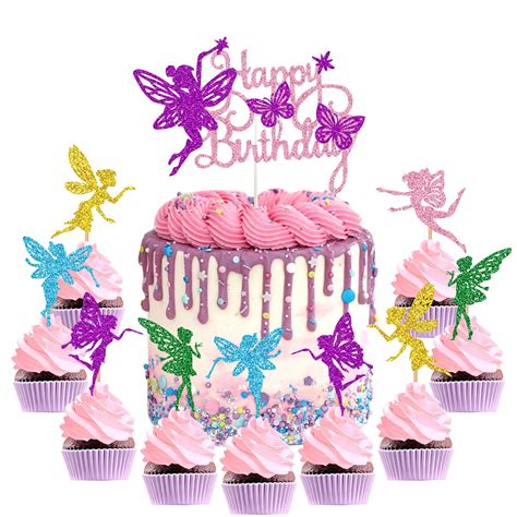 Buy Tarklanda31Pieces Fairy Cake Topper Fairy Cupcake Toppers Angel ...