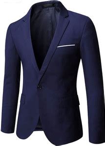 HIGHEK Solid Single Breasted Casual, Wedding, Formal, Party, Festive ...