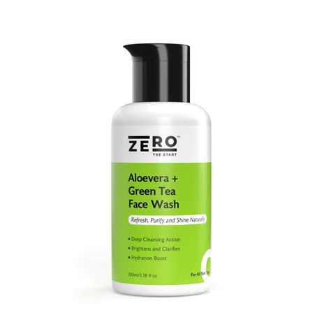 ZERO THE START Aloe Vera Face Wash with Green Tea & Niacinamide – Zero ...