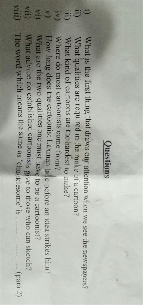 0-1 Read the following passage and the answer the questions-(o marks ...