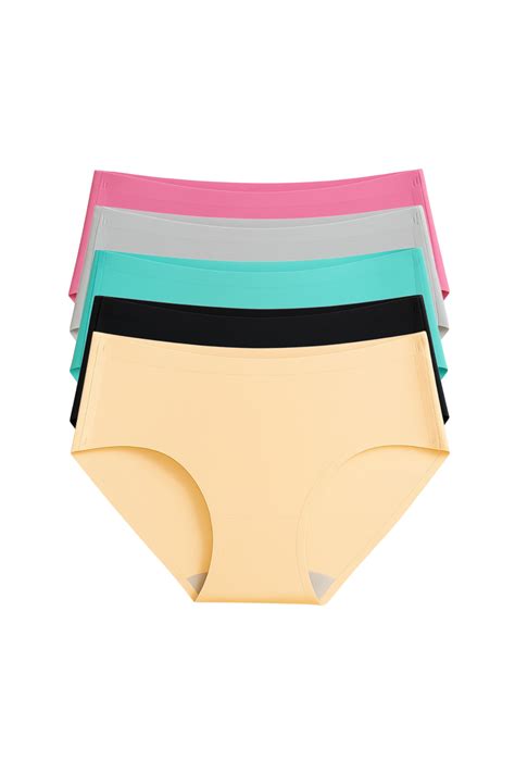 Seamless Bonded Hipster Panty - Beige, Black, Turquiose, Mauve & Grey ...