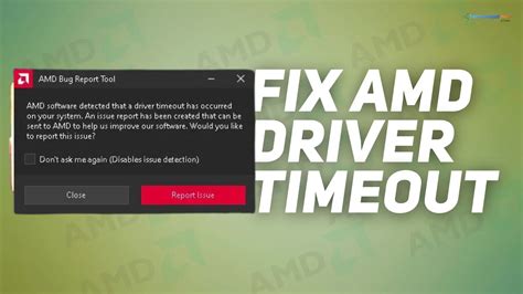 How to Fix the AMD Driver Timeout (TDR) Error on Windows - The Tech ...