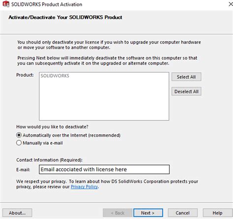Image result for Deactivate SolidWorks License
