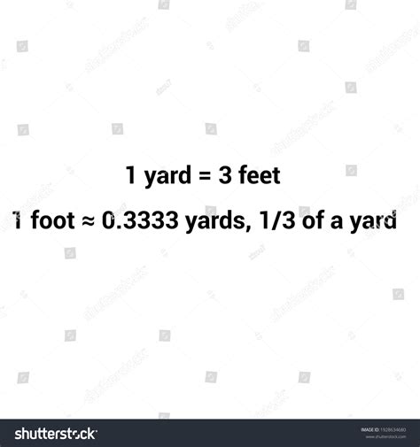 Yard To Feet Conversion Chart