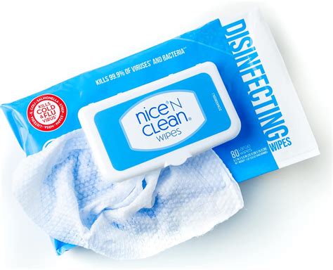Amazon.com: Nice 'N Clean Disinfecting Surface Wipes 80ct | Cleans ...
