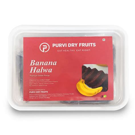 Purvi Dry Fruits Banana Halwa | 1KG | Mangalore Delicacy | Authentic ...