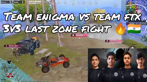 🔥🇮🇳🏆 Enigma v FTX 3V3 last zone fight Semifinals scrims ffight ...