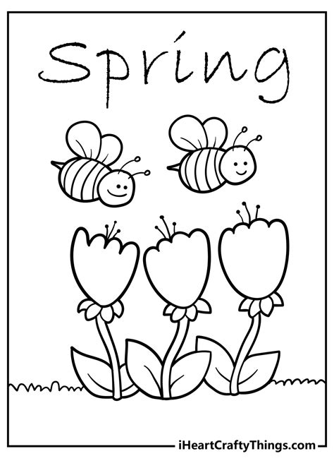 Free Spring Coloring Pages - Jenny Printable