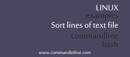 Sort Command Tutorial 的图像结果