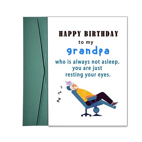 Amazon.com : Dapofajo Grandpa Birthday Card, Funny Bday Card fro ...