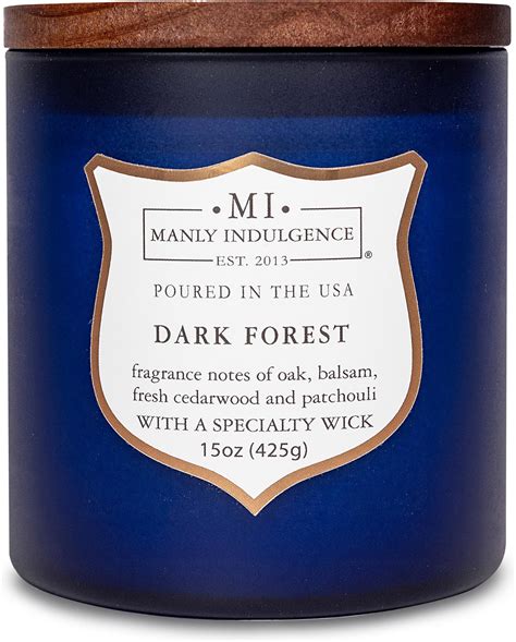 Amazon.com: Manly Indulgence Dark Forest Scented Jar Candle for Men ...