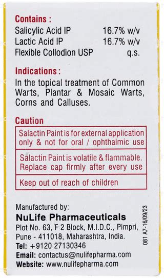 Salactin Paint – Wart Treatment | Buy Online