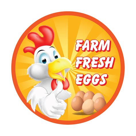 Buy labels Stickers, Labels - Farm Fresh Eggs, 2 inch Round, for ...