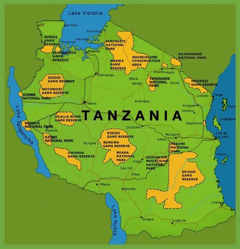 Mapa De áfrica De Tanzania 460 Tanzania Map Stock Photos, High Res
