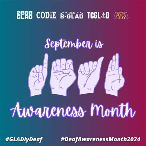 Deaf Awareness Month | September 2024 - GLAD