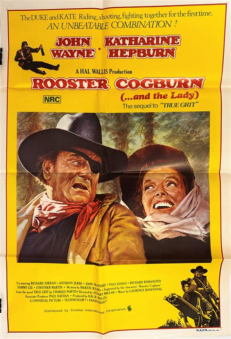 Lot - Rooster Cogburn 1975, Universal Pictures, Starring John Wayne ...