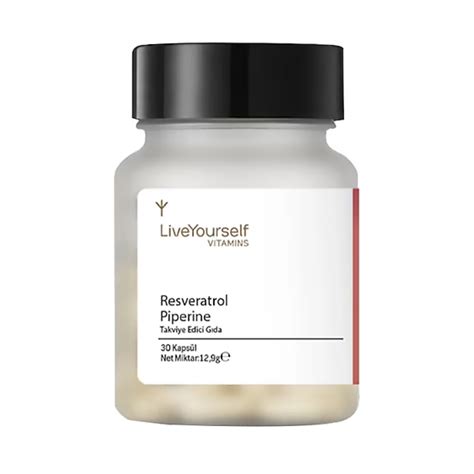 LIVE YOURSELF Resveratrol Piperine 30 Kapsül – Özel Beslenme