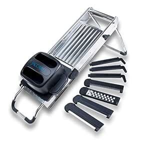 Jaccard Stainless Steel SafeHands Mandolin Slicer, Food Chopper ...